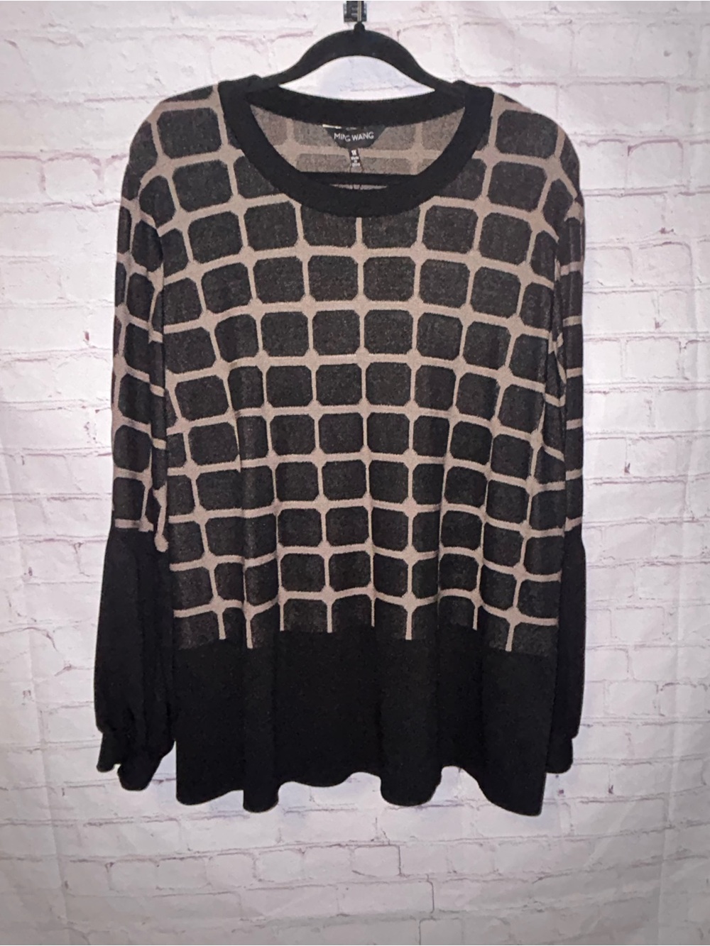 Ming Wang Crewneck Sweater women’s size 1X NWT